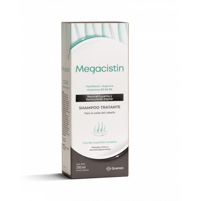 Megacistin shampoo tratante para la caída del cabello, reconstituyente y estimulante capilar x...