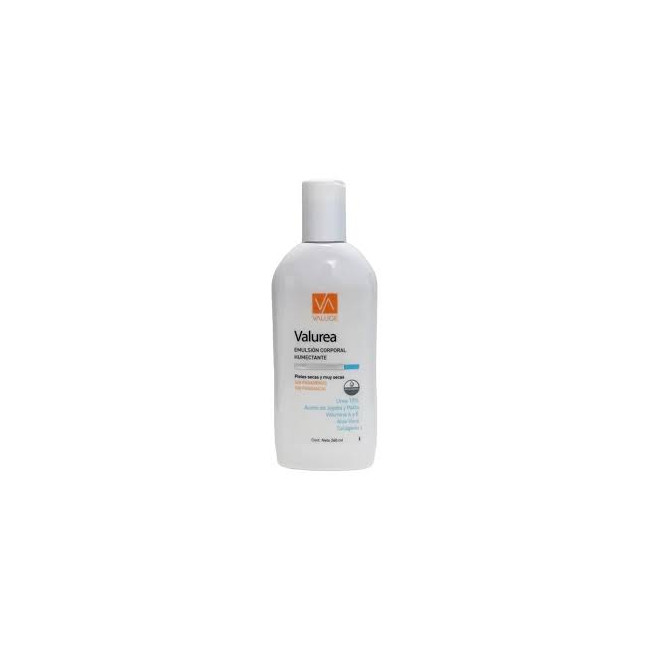 Valuge valurea urea 10% emulsión corporal hidratante para pieles secas y muy secas x 260 ml.