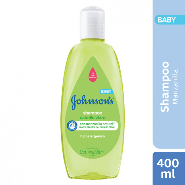 Johnson baby shampoo cabellos claros manzanilla  400ml.