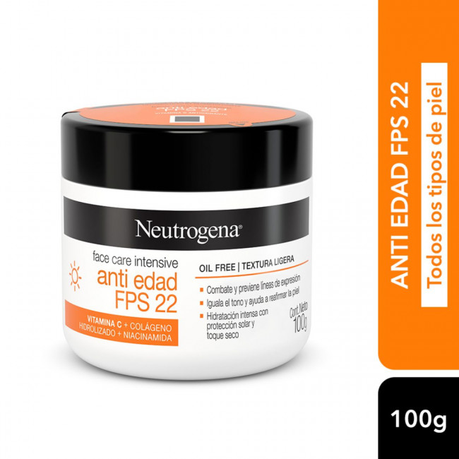 Neutrogena crema facial entiedad FPS22