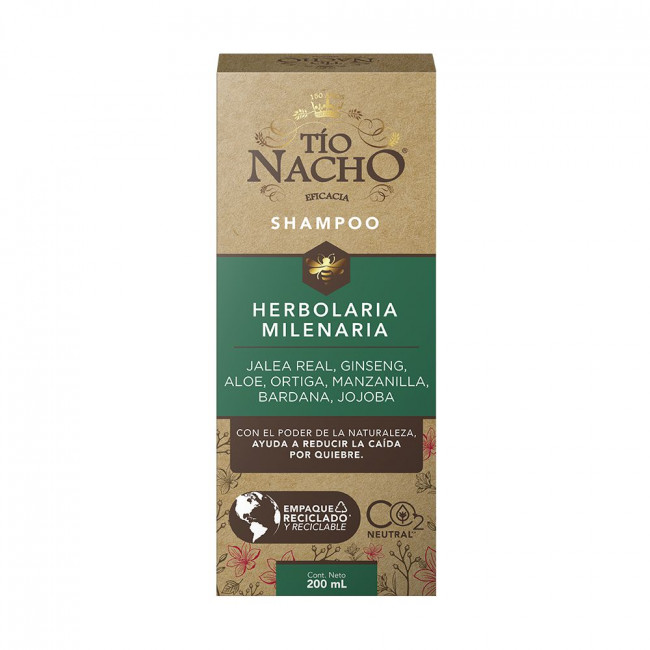 Tio nacho shampoo herbolaria milenaria v2 x200ml.