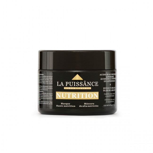 La puissance mascara alta nutrición con argán y acido hialurónico x 300ml.