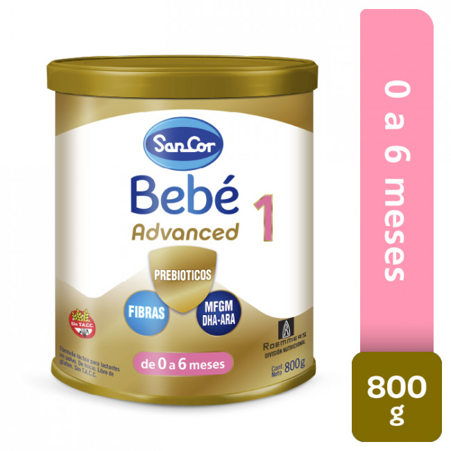 Sancor bebe 1 advance lata x 800grs.