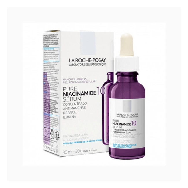 La roche posay niacinamida 10 serum corrige manchas, marcas y problemas de hiperpigmentación x 30...