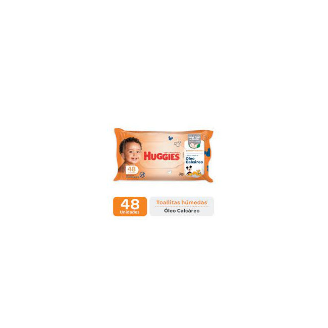 Huggies toallas húmedas triple protección hipoalergénicas x 48 unidades.