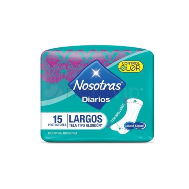 Nosotras protectores femeninos largos con aloe vera x 15 unidades.